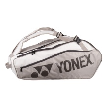 Yonex Racketbag Club Line (Schlägertasche, 3 Hauptfächer) 2024 weiss/sand 12er